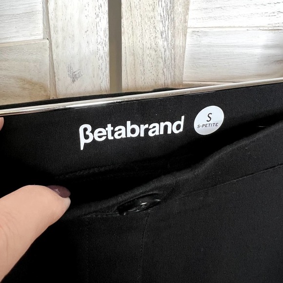 Betabrand Women's Classic Ponte Yoga Dress Pant Straight Leg Black Small Petite - Picture 5 of 13